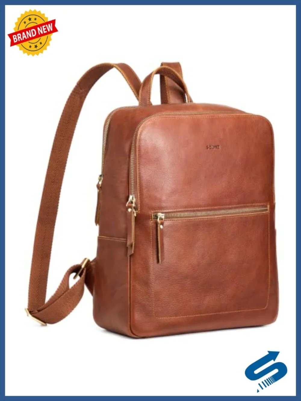 Full Grain Cattle Leather Backpack | 14L Fits 13.3
